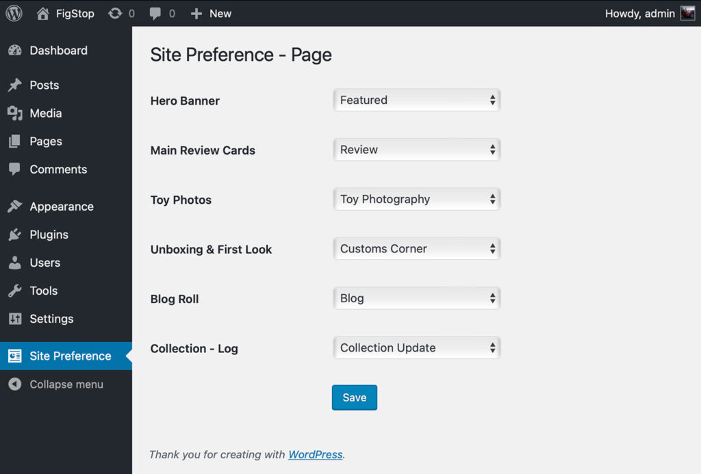 Figstop - Preferences