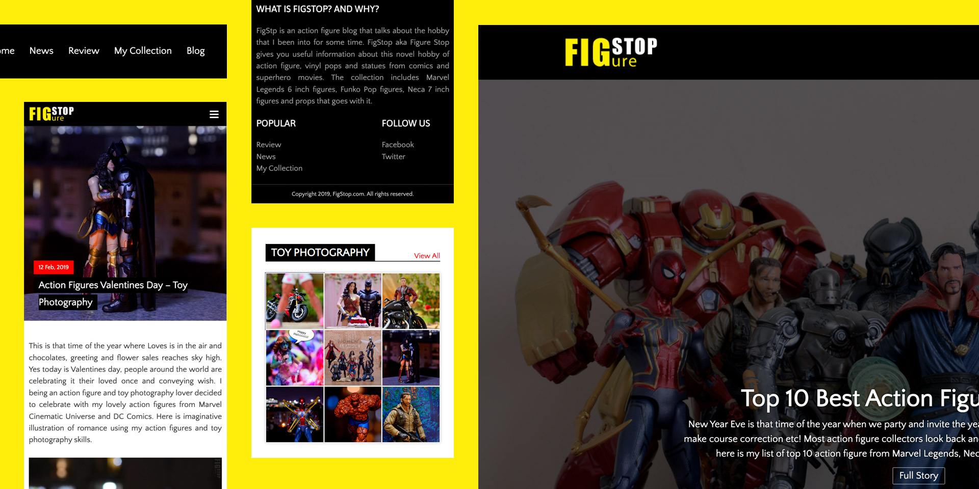 FigStop, a Blog for Action Figure Collector Gets UX Treatment